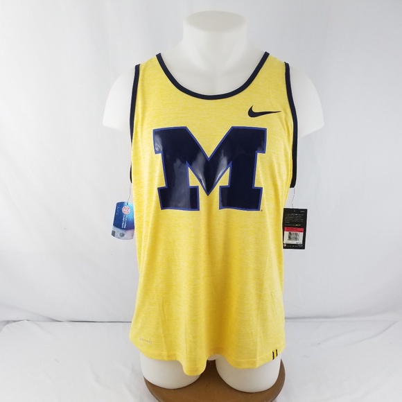 Nike Michigan Wolverines Jersey Tank Top Sz Large - Picture 2 of 6